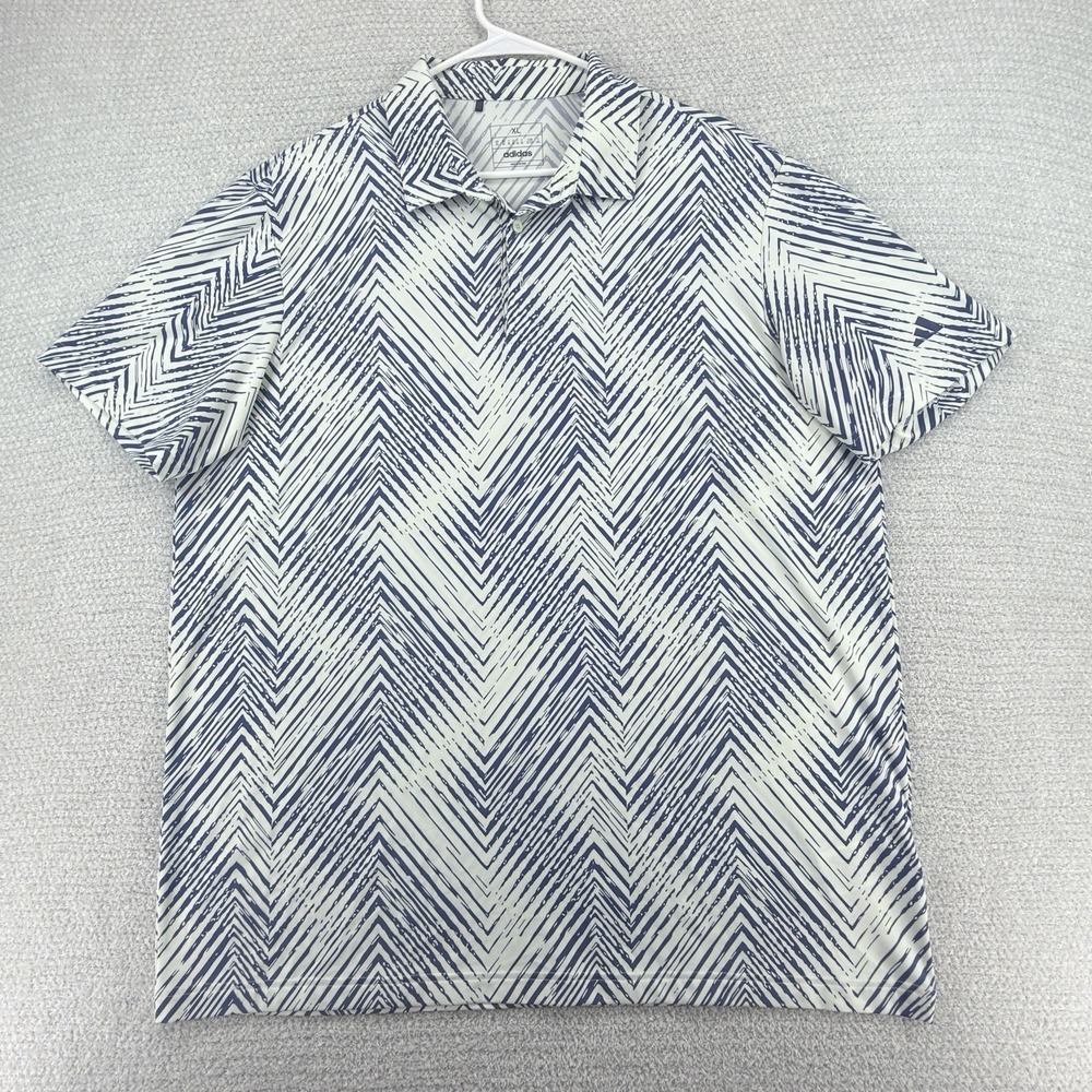 adidas Golf Ultimate365 Golf Polo Shirt Mens XL Zebra Geometric AOP IU4386